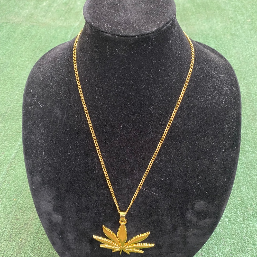 Gold necklace pendant